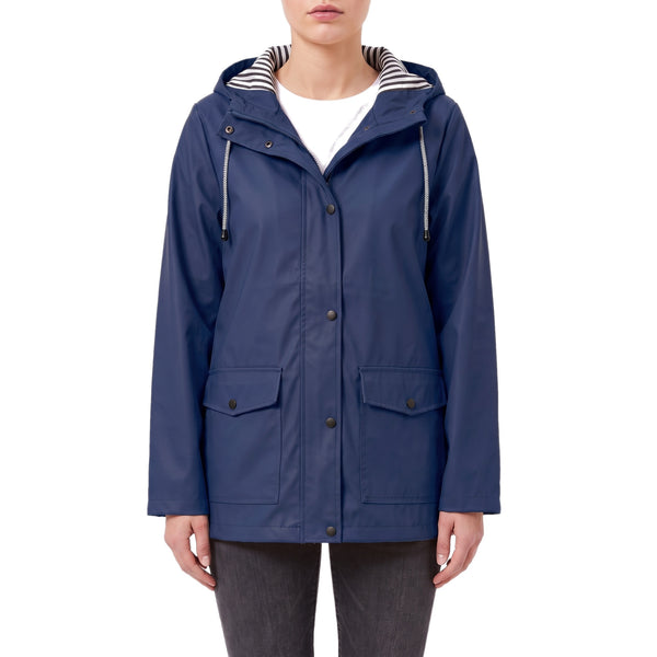 Marlow Rain Jacket in Navy, front view